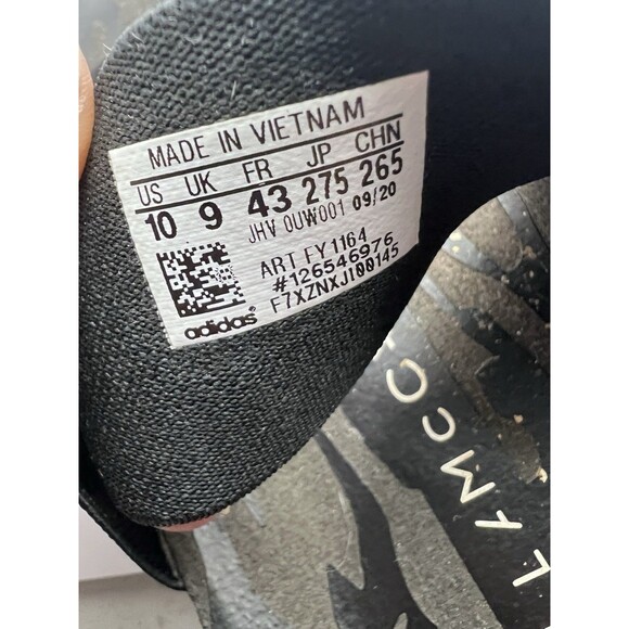 Adidas by Stella McCartney Black Stella-Lette Womens Slides Sandals Size 10 - Picture 5 of 9